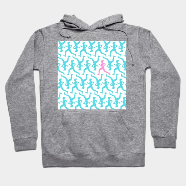 Pastel Runner Pattern Hoodie by XOOXOO